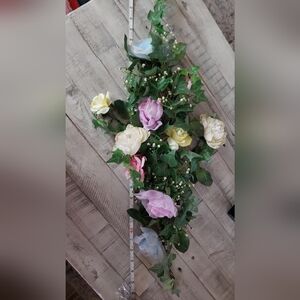 Handmade Vintage Floral Swag